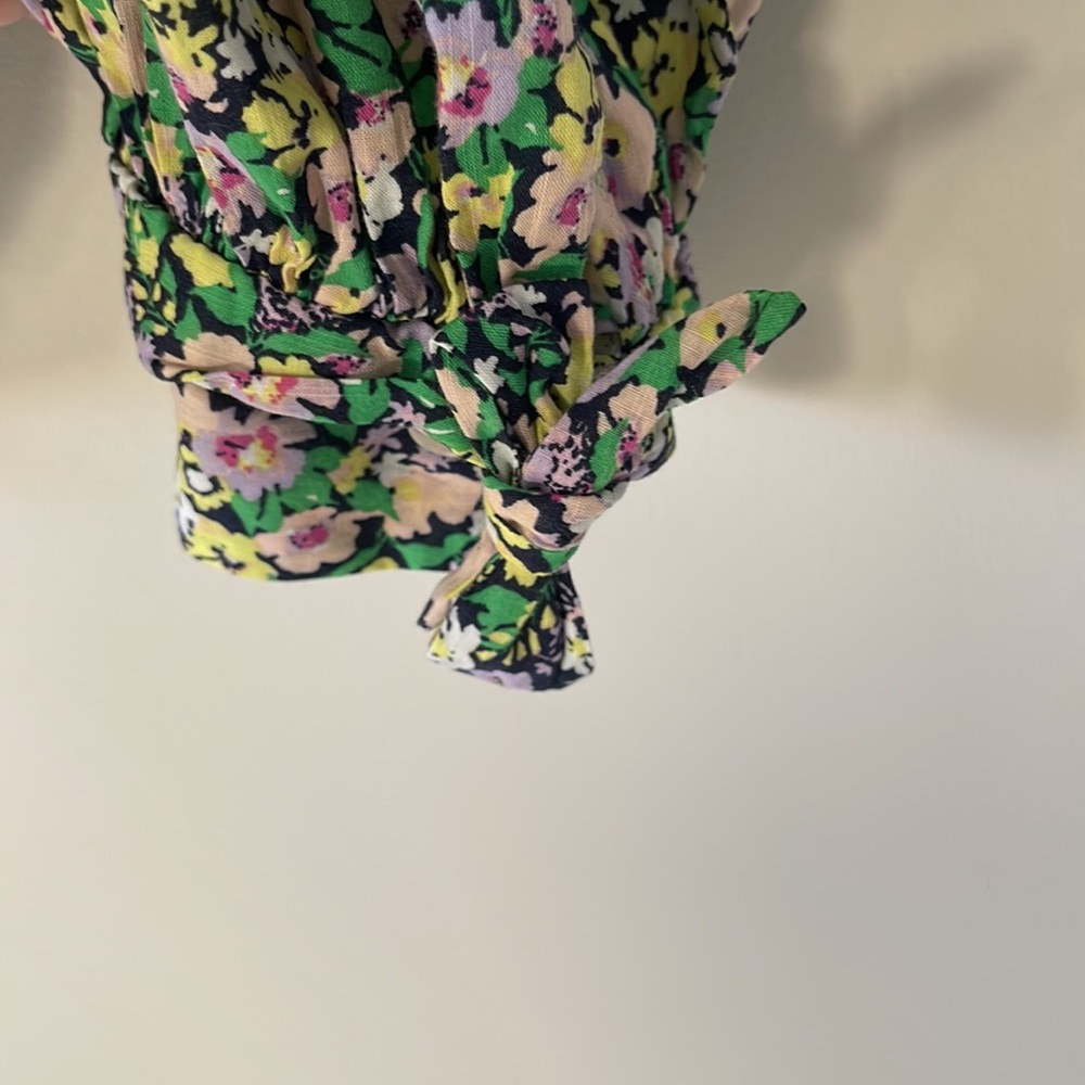 Maeve by Anthropologie floral puff sleeve blouse in medium - Picture 5 of 7